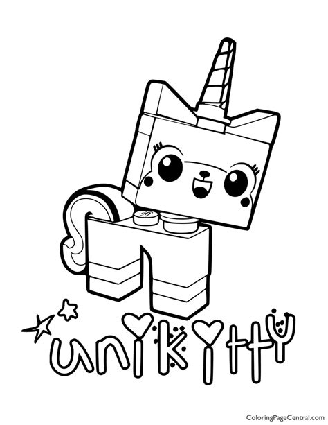 unikitty coloring coloring page central coloring home