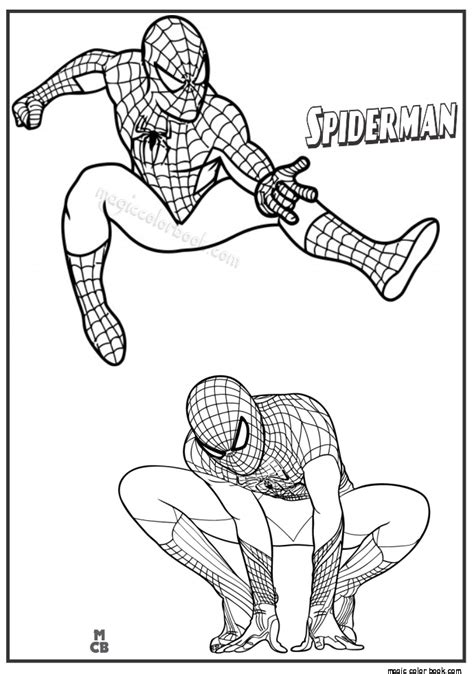 printable  spiderman coloring book  svg cut file