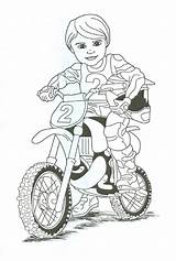Bike Dirt Coloring Pages Birthday Party Rider Printable Choose Board Boy sketch template