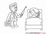 Hospital Colouring Printable Ward Coloring Kids Pages Sheet Title sketch template