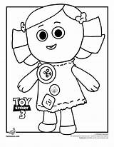 Coloring Personajes Coloringhome Storybook Lotso Woody Forky Slinky Cuento Imán Fieltro sketch template