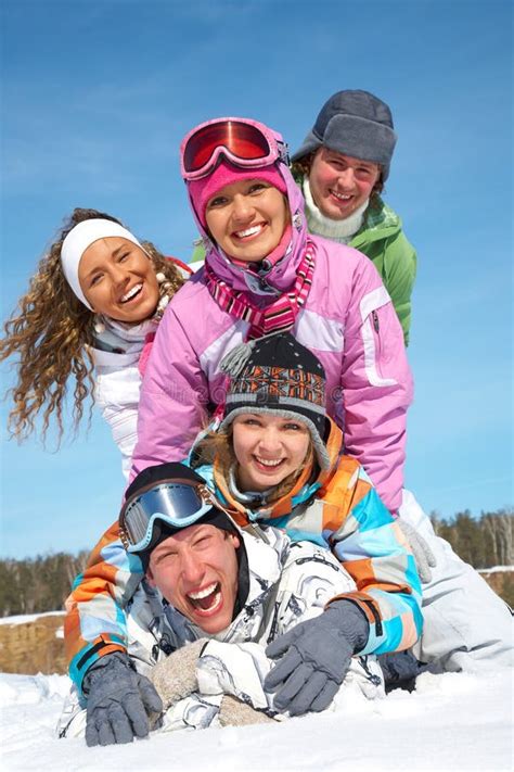 winter party stock photo image  cold lifestyles adventure