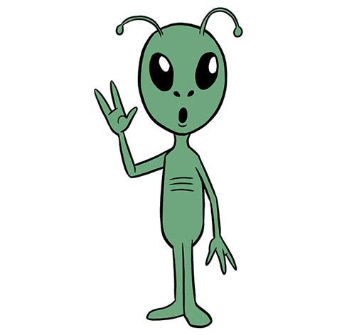 draw  alien  easy drawing tutorial