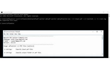 Mgosoft PDF Spliter Command Line screenshot #0