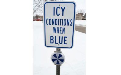 cold weather signs folding signs  cones accuform