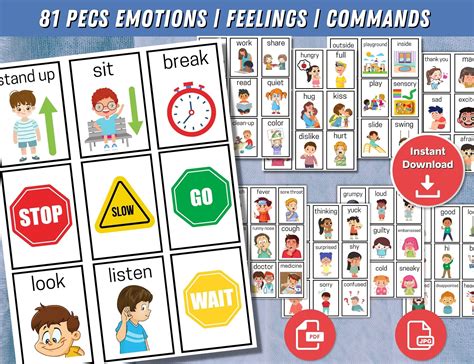 printable pecs communication cards autism communication communication