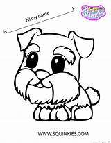 Coloring Squinkies Pages Cute Dog Print Printable Para Colorir Official Colouring Small Info Animals Páginas Desenhos Uploaded Color sketch template