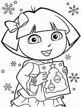 Coloring Dora Pages Explorer Printable Girls sketch template