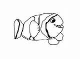 Fish Clown Drawing Kids Coloring Pages sketch template