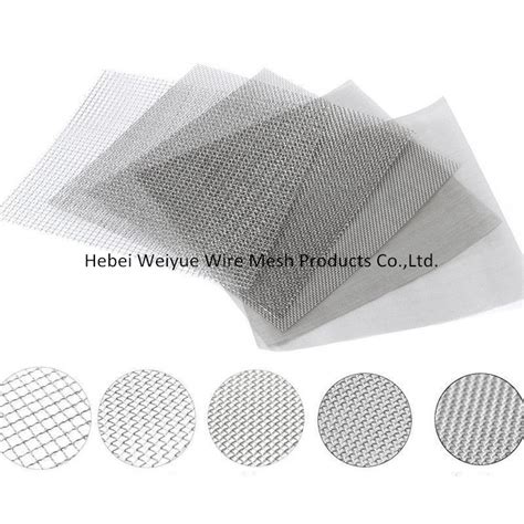 china ultra fine      micron stainless steel metal woven screen wire mesh