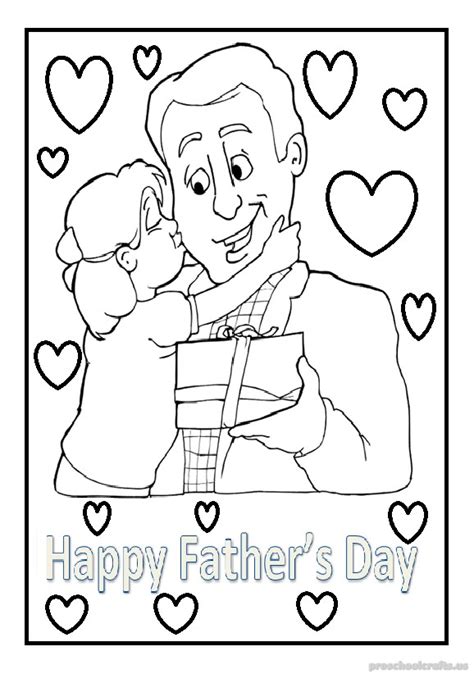 fathers day coloring pages  kids  printable preschool