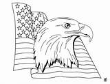 Coloring Pages Flag American Patriotic Kids sketch template