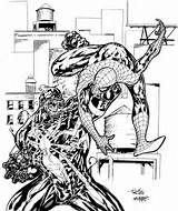 Venom Spiderman Coloring Vs Spider Pages Man Carnage Drawing Inks Deviantart Printable Cartoon Color Getcolorings Getdrawings Bubakids Popular 5px Eee sketch template