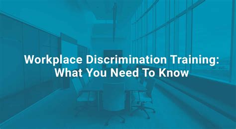 workplace discrimination training