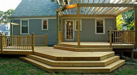 mobile home decks inspirational ideas  pictures