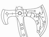 God War Axe Kratos Leviathan Drawing 3d Model Getdrawings Etsy sketch template