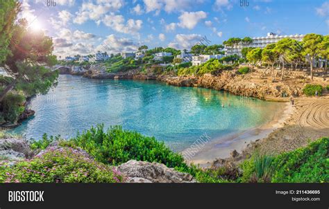 cala esmeralda beach image photo  trial bigstock