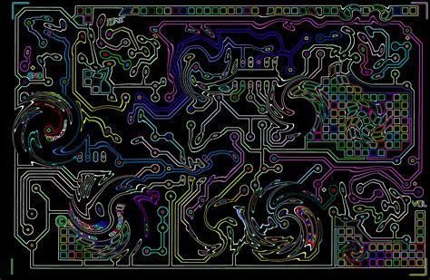 psychedelic circuit board  vaiktorizer  deviantart