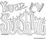 Sunshine Coloring Pages Word Printable Color sketch template