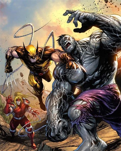 Wolverine Vs Hulk Vs Omega Red In 2020 All Marvel