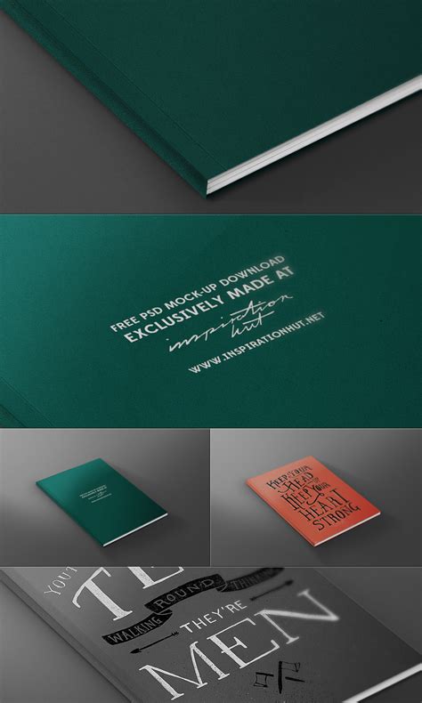 magazine book front cover mock  template psd file