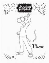 Angelina Ballerina Coloring Pages Print Color Coloring2print sketch template