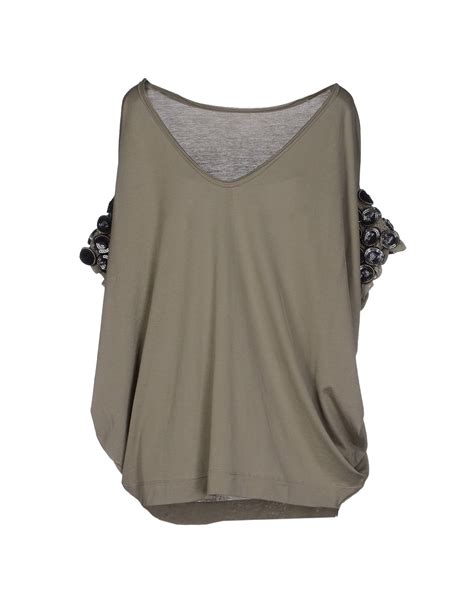 Lyst Nude T Shirt In Gray