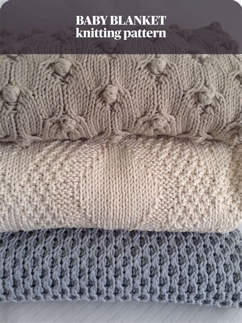 knitting pattern baby blanket diy newborn blanket baby shower gift baby blanket knitting