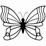 Printable Butterfly Template Templates Animal Shapes Coloring Pages Simple Printablee Via sketch template