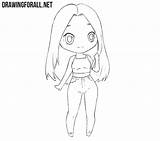 Chibi Draw Girl Step Drawingforall Drawing Anime Body Character Head Make Realistic Small Large Will Hello Today Show sketch template