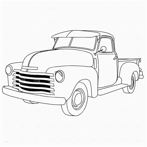 awesome   chevy coloring pages redpickuptruck truck