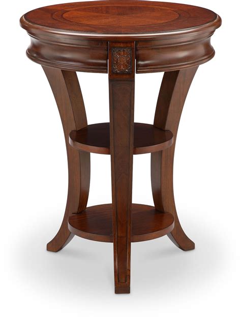 winslet cherry  accent table  magnussen home coleman furniture