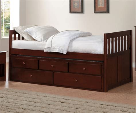 discovery world furniture merlot twin size bookcase captains bed