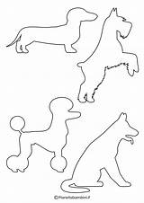 Sagome Cani Ritagliare Stampare Pianetabambini Animali sketch template