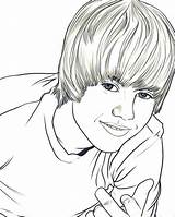 Coloring Printable Pages Justin sketch template