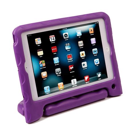 hde ipad mini kids case shockproof handle stand cover  apple ipad mini  retina quilted
