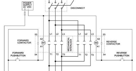 electrical  electronics engineering full voltage reversing  phase motor diagram