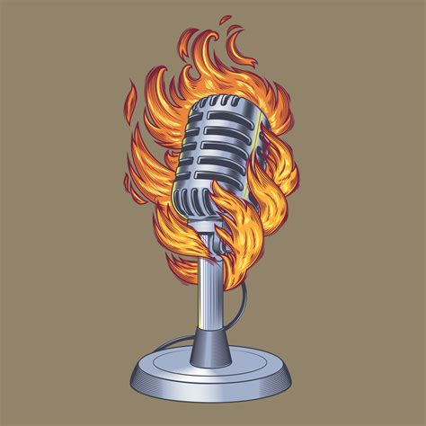 microphone   grunge style   vector art stock graphics images