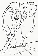 Ratatouille Library Coloring sketch template