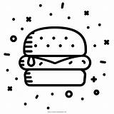Hamburguesa Burger Coloring Colorear Cheeseburger Queso Ultracoloringpages sketch template