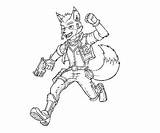 Mccloud Fox Coloring Printable Description sketch template
