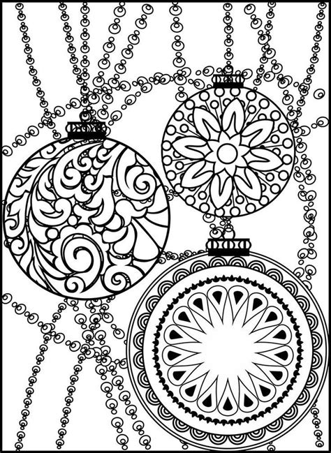 christmas ornaments coloring page  adult candy coloring pages