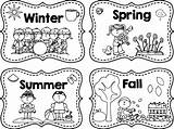 Seasons Coloring Pages Four Kids Printable Color Print Getcolorings sketch template