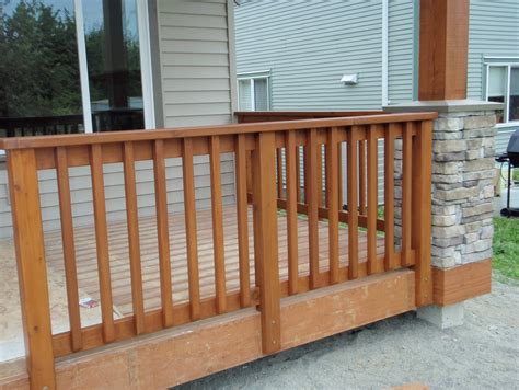 cedar porch railing designs    trailer
