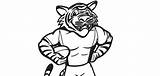 Nrl Tigers Mascots Wests sketch template