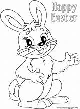 Easter Coloring Bunny Pages Colouring Printable Cute Print Happy Rabbit Egg Color Kids Christmas Baby Colour Sheets Book Getcolorings Template sketch template