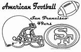 49ers Coloring Pages Football Logo American Drawing Printable San Francisco Print Getdrawings Paintingvalley sketch template