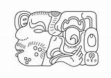 Mayan Coloring Pages Large Edupics sketch template