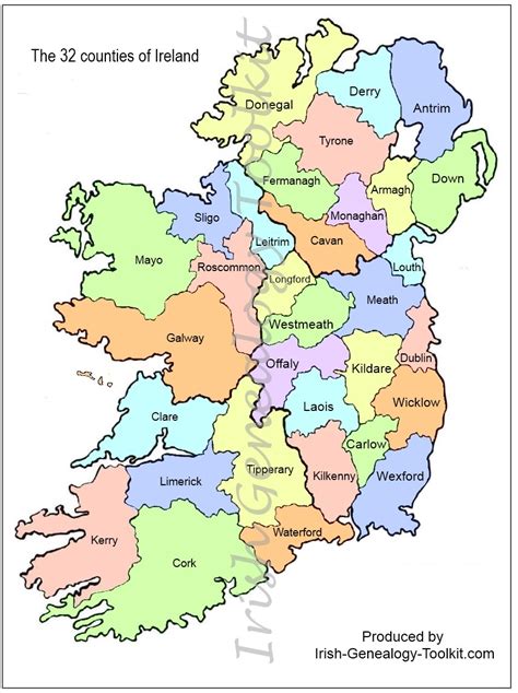map  ireland  northern ireland