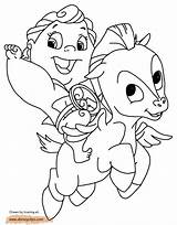 Hercules Pegasus Coloring Pages Baby Printable Hades Disney Disneyclips Pdf Panic Pain Meg Riding Color Muses Cartoon sketch template